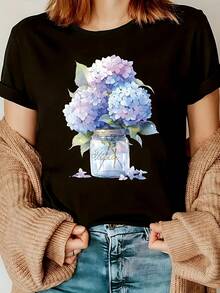 Women T-Shirts - Black - View 1