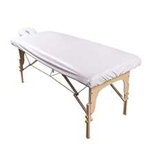 ForPro - Juego de sábanas de masaje para tratamiento de spa impermeable color blanco lavable a máquina para mesas de masaje incluye sábana bajera de masaje y funda de reposo facial - como en la imagen - Ver 7