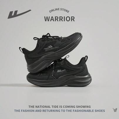 WARRIOR 1 Pair Women's Front Lace-Up Sports Mesh Breathable Casual Shoes, Comfortable Soft Sole Fashion Versatile Lightweight Shock-Absorbing Outdoor Running Sneakers
