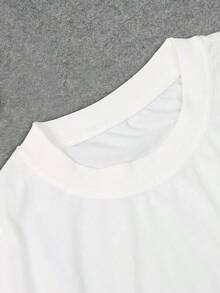 Manfinity Camiseta con estampado de dólar y gesto - Negro - Ver 3
