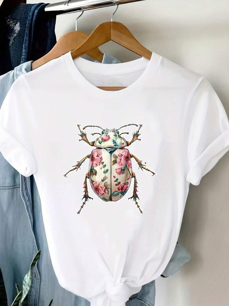 Women T-Shirts - [White] - View 1