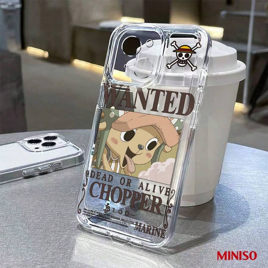 One Piece 喬巴懸賞金海報透明手機殼,動漫印花手機殼,適用於 iPhone 18 Pro/18 Pro Max/17/17 Pro/17 Pro Max/17 Air/16/15/14/13/12/11/X 系列,iPhone 18 Pro Max 手機殼,iPhone 18 Pro 手機殼,iPhone 17 手機殼,送女友的理想禮物,適合動漫迷 - 無色 - 查看 1