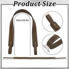 1pc PU Leather Purse Strap For Vegetable Basket Bags Leather Shoulder Straps Replacement For Cowhide Togo Lychee Pattern Handbag Festival Graduation Teacher Appreciation Gifts Gift Charms - Multicolor - View 4