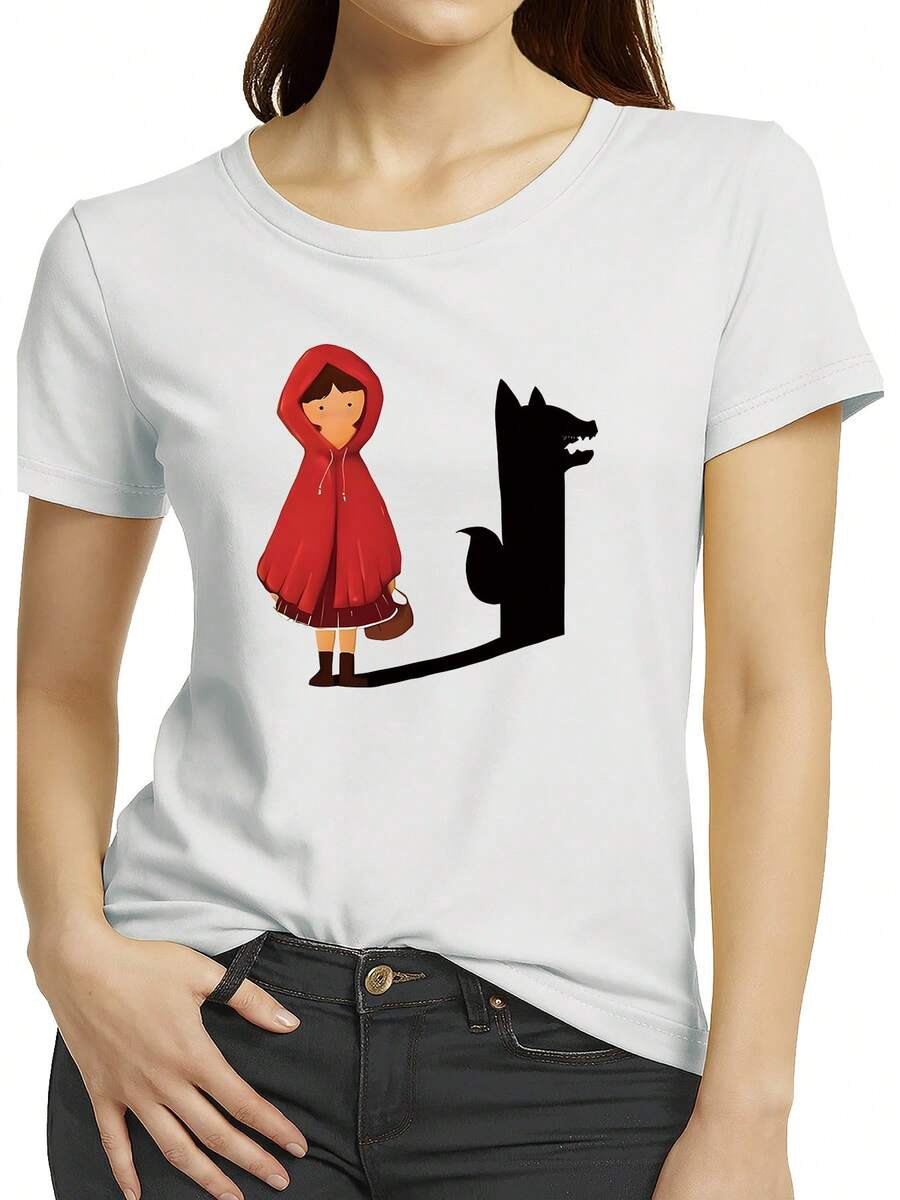 Women T-Shirts - [White] - View 1