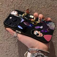 Tema de montaje oscuro con personajes de la cultura pop.funda de teléfono Fundas compatibles con ,Apple,VIVO,OPPO,,, y Honor.Fabricadas en silicona TPU,ofrecen protección contra golpes y caídas. - Negro - Ver 5