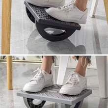 1Pc Footrest With Massage Function, Freely Adjustable Height, Rocking, Use Under Office Desk To Relieve Stress And Fatigue, Ergonomically Designed Footrest For More Comfortable And Healthy Office Work, Home Goods For Office, Study, Living Room, Suitable For Gifting To Leaders, Relatives, Friends, Thanksgiving, Valentine's Day, Holiday Gifts - Multicolor - View 5