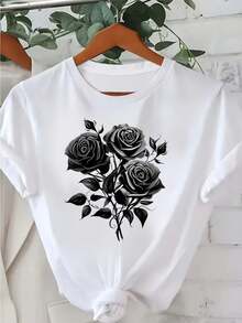 Women T-Shirts - Black - View 8