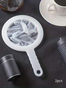 1PC 100-Mesh Fine-Mesh Coffee Filter,Suitable For Home Brewing,A High-Quality Kitchen Sieve Filter,Perfect For Coffee,Wine,Tea, Soy Milk,And Baking –An Easy-To-Clean And Versatile Food Filtering Tool,Ideal For Apartments And Small Kitchens. - Multiple Styles - View 9