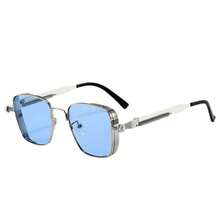 1 pieza Gafas de moda punk con marco grueso de unicolor y estilo retro, adecuadas para todas las estaciones - Multicolor - Ver 10