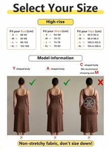 Brown Base White Polka Dot Sleeveless U-Neck A-Line Flared Hem Maxi Casual Vacation Elegant Dress For Women, Suitable For Daily & Outdoor Wear Summer - Multicolor - View 5