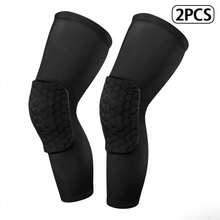 1 Pair Knee Pads Compression Pads Long Leg Sleeve Collision Avoidance Brace Protection Knee Sleeve For Basketball Football Volleyball Cycling - Honeycomb Basketball Knee Pads - View 12