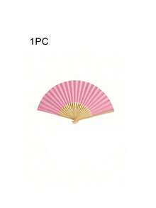 1個/5個/10個/20個經典白色竹製摺疊手扇，優雅紙扇配雕刻手柄，便攜式手持扇，適用於婚禮、派對、節日、夏季家居裝飾、客廳和臥室裝飾，精美禮物 - 彩色 - 查看 10
