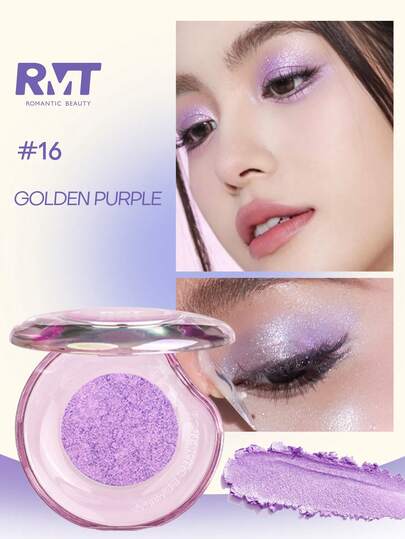 1 pieza Polvo iluminador camaleónico de belleza romántica RMT, de uso múltiple en rostro, ojos y Body, con efecto brillante perlado iluminador. Exquisito regalo de maquillaje, perfecto para el Día de la Madre, San Valentín, gran opción para madres, hermanas y novias