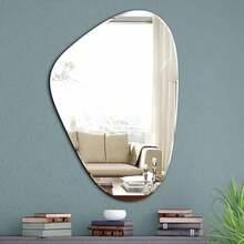 Daisy Pattern Wall Mirror, Petal Wooden Acrylic Material Decorative Mirror, Unique Mirror For Living Room, Bedroom Wall Decor, Decorative Bathroom Vanity Mirror - 1PC - View 9