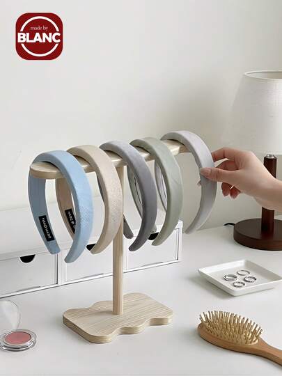Wooden Creative Wave Headband Display Rack, Decorative Organizer Stand For Hair Accessories, Bracelets, And Jewelry