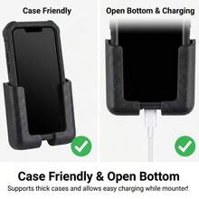 4 chiếc (2 cặp) Giá đỡ điện thoại đa chức năng - Giá đỡ điện thoại trọng lực dán cho bảng điều khiển, giá đỡ điện thoại ô tô có thể điều chỉnh, giá đỡ điện thoại dán không để lại dấu vết - màu đen - Xem 2