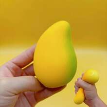 Jouets à presser doux et mignons en forme de mangue et de pastèque : jouets antistress à rebond lent et doux, jouets antistress de fruits réalistes, convenant aux adolescents et aux adultes, cadeau parfait pour la fête des mères pour les amateurs de fruits et les collectionneurs de jouets antistress. - Multicolore - Voir 4