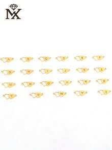 Tobillera de acero inoxidable chapada en oro con doble corazón y letra - Tobillera personalizada con letra, cadena delicada, joyería con nombre personalizado, tobillera de playa oceánica, regalo para mujeres - Dorado - Ver 3