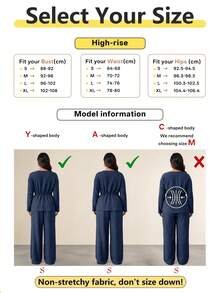 2pcs Plus Size Women's Elegant Solid Color Suit With Metal Buckle Decor, Suitable For Wedding, Valentine's Day, Spring Break, Beach, Vacation, Brown - Brown - View 9