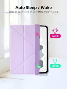 Ốp bảo vệ máy tính bảng màu tím oải hương, có thể gập nhiều góc độ, phù hợp với iPad Mini 4/5/6/Mini 7/9.7/10.2/10.5/Air 4/Air 5/10th/10.9/Pro 11-Inch/Air 11(M2)/Air 13(M2)/Pro 11(M4)/Pro 13(M4) 2024 12.9-Inch/ Air 13(M3 2025)/ Air 11-Inch (M3) 2025/ (A16) 11 Inch thế hệ thứ 11 2025. - khoai môn tím - Xem 6