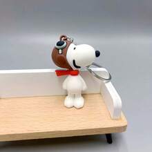 SNOOPY 1个可爱史努比卡通钥匙扣，精致情侣礼物，背包挂件，生日礼物，纪念品，送给粉丝、家人和朋友的理想小礼物【款式随机】 - 彩色 - 查看 3