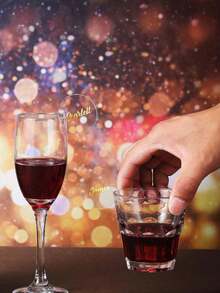 30件/組透明壓克力紅酒杯標籤，空白DIY飲料標記，圓形壓克力座席卡，適用於婚禮、單身派對、新娘派對和餐桌佈置 - 多款 - 查看 3
