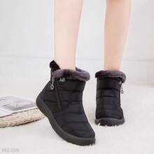 Botas De Nieve Impermeables Para hombres De Invierno - Negro - Ver 2