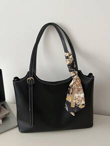 Large Capacity Handbag For Women, New Arrival Minimalist Commuting Shoulder Tote Bag - Black - View 10