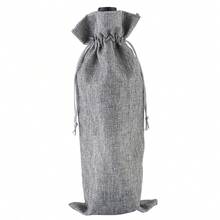 12pcs Wine Bottle Covers, Linen Drawstring Dust-Proof Bags For Wine, Juice And Other Beverage Storage And Protection - View 10