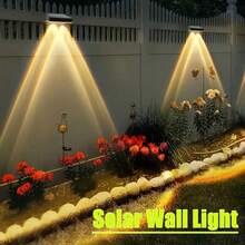 2pcs RGB Color Changing Solar Powered Step Light/Wall Light - Auto Lighting With White/Warm Light & RGBW Lighting Effects, Suitable For Building Site Exterior Walls, Fences And Garden Steps - 2 - View 8