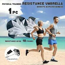 Resistance Parachute For Fitness Training, Endurance Training Parachute, Strength Training Parachute, Core Strength Training - Black - View 8