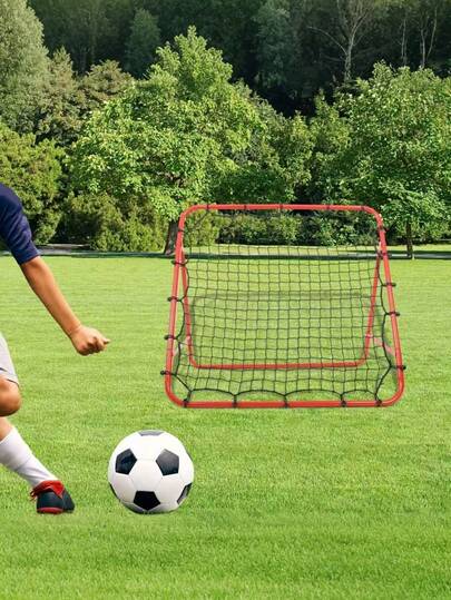 1 Set Football Rebound Net, Soccer Training Net With Rebound Assist Target, Rebound Wall/Soccer Rebound Wall, Portable Foldable Rebound Net, Multi-Functional Passing Trainer, Suitable For Handball, Volleyball, Basketball, Football, Baseball, And Field Hockey Rebound Training, Also Applicable For Home, Garden And Outdoor Use
