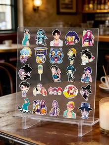 50 miếng dán graffiti chống thấm nước hình nhóm nhạc nữ K-Pop dễ thương, thích hợp để cá nhân hóa bình nước, máy tính xách tay, ốp điện thoại và đồ dùng học tập. - Nhiều màu - Xem 3