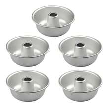 Set Cetakan Donat Aluminium Anti Lengket 1/3/5 Buah. Loyang Tabung untuk Memanggang di Oven, Penting untuk Membuat Kue & Makanan Penutup - Bulat - View 12
