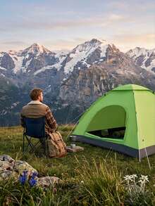 Tenda Luar Ruangan Aneka Warna, Tahan Air, Tahan Sinar UV, Anti Serangga, Mudah Dirakit, Portabel, Buatan Tangan, Perlengkapan Luar Ruangan, Cocok Untuk 1-3 Orang Berkemah, Mendaki, Trekking - MultiWarna - View 6