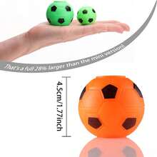 5pcs/10pcs/20pcs Random Color Large Size Football Spinning Tops Toys, 5cm Football Party Favor Bag Fillers, Rotatable Fidget Toys For Stress Relief, Children Interactive Toys (Some Accessories May Be Random) - Multicolor - View 7