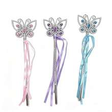 3 piezas Varitas con diseño de mariposa y copo de nieve con decoración de cinta y rhinestone, estilo elegante adecuado para accesorios de disfraz, Halloween, Navidad, fiestas temáticas - Diseño de copo de nieve duradero, adecuado para cosplay y eventos específicos, disfraces de Halloween, varitas de fiesta, decoración con brillo, decoración con rhinestone, accesorios de cosplay, accesorios de fotografía, entusiastas del cosplay - Multicolor - Ver 6
