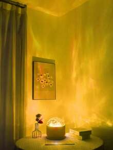 Aurora & Water Ripple 2-In-1 Projection Light - 16 Color RGB LED Atmosphere Light With Remote Control, Northern Lights & Ocean Wave Night Light, Suitable For Bedroom, Party Decoration And Meditation | Perfect Gift - Multicolor - View 8