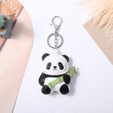 1 buah Gantungan Kunci Hewan Plush Lucu Y2K, Liontin Panda/Shiba Inu/Singa dari Kulit PU, Cocok untuk Ransel dan Kunci, Hadiah Lucu - MultiWarna - View 10