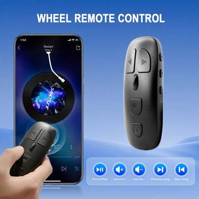 Multifunctional Scroll Remote Control For Mobile Phones,  Remote, Wireless Page Turner, Compatible With IPhone, Android Phones And Tablets, Selfie Video Controller, Video Page Scrolling & Adjustment