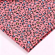 1pc Leopard Print Polyester Fabric, Clothing, Tablecloth, Bag, Handmade DIY Sewing Material - Multicolor - View 13