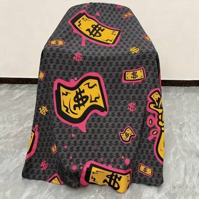 Professional Hairstylist Cape - Durable Salon Haircutting Cape With Adjustable Neck Strap, Black Base With Pink Pattern - Suitable For Barbershops, Spas, Stylists - Made Of Easy-To-Clean Material