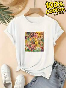 Women T-Shirts - [White] - View 1