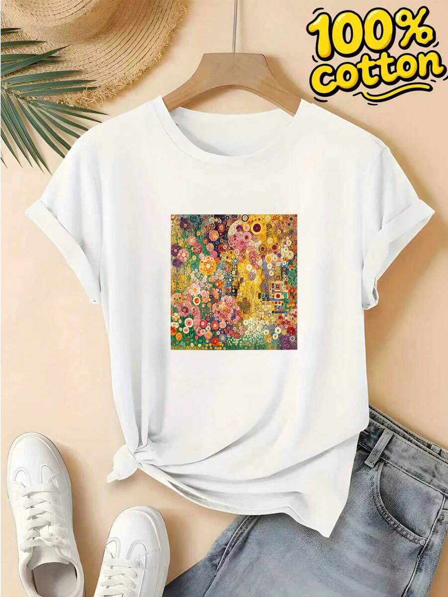 Women T-Shirts - [White] - View 1