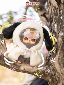cureplaneta Baby Three - I'm Not A Hero 系列盲盒 (ABS 硬材質，非毛絨填充) 隨機表情，附披風的可愛公仔裝飾，柔和鮮豔配色設計，驚喜盲盒，適合戶外、生日、禮物、節日、情侶、包包掛飾 - 潮玩盲盒 - 查看 7