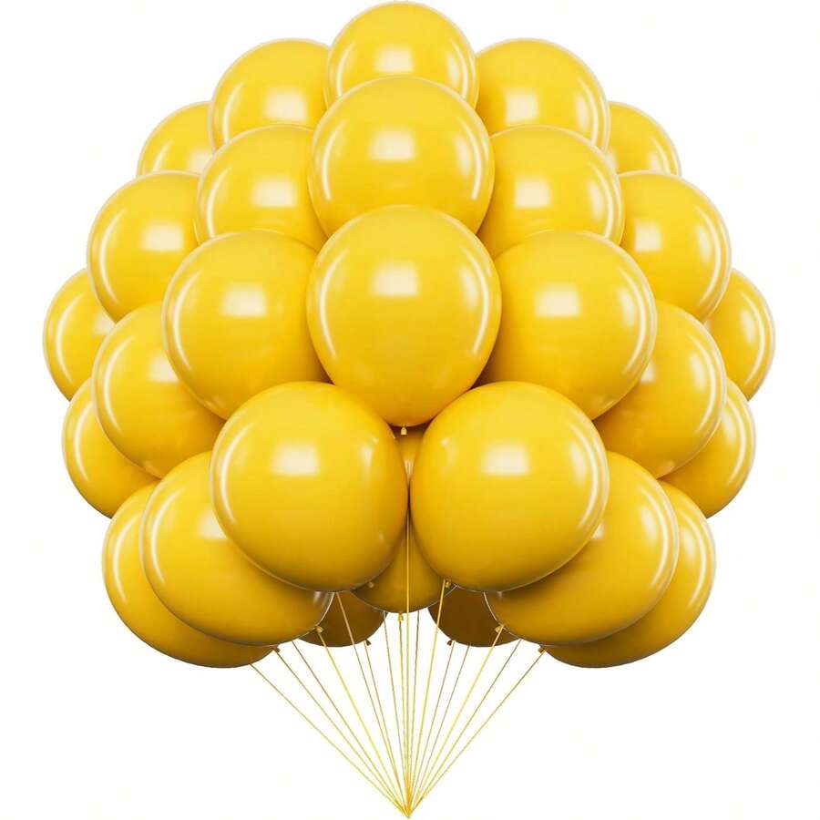 15/35/55/75 Stück verschiedene Größen 5/10/12/18 Zoll matte gelbe Latex Ballon Bogen Set, geeignet für Ostern, Bienen Baby Shower, Sonnenblume, Geburtstag, Abschlussfeier Dekoration