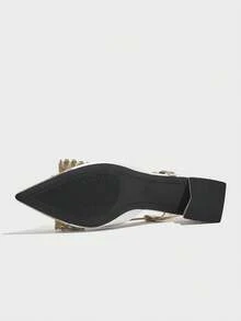 Giày sandal trắng thanh lịch có quai buộc cổ chân, giày cao gót trắng sang trọng, giày mũi nhọn đính đá, giày cao gót đế dày thời trang, giày cao gót vàng lấp lánh, sandal bít mũi thoải mái, phù hợp cho đi chơi hàng ngày, hẹn hò, dự tiệc, đám cưới, phối cùng váy, giày cao gót tốt nghiệp / giày cao gót đế dày màu trắng / sandal vàng / giày dự tiệc mùa hè / giày đế thấp màu trắng, giày đế thấp - trắng - Xem 7
