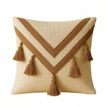 Handmade Braided Cotton Macrame Cushion Cover 45cm X 45cm - Chocopalha54 - Ver 9
