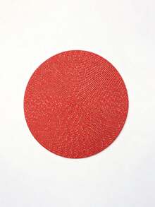1/2/4/6Pcs PP Placemat With Silver Wire | Shiny Silver Thread In Middle, Heat-Resistant & Non-Slip, Easy-Clean & Waterproof, Modern Minimalist For Western/Japanese Dining,Kitchen Table Protector, Oil-Proof & Anti-Scald, Silver Accent Elevates Table Style - Red - View 7