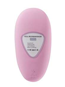 Portable Electric Silicone Facial Cleanser With Waterproof Vibration Massage Function, 5 Modes, Deep Skin Exfoliating Facial Brush. - 粉色 - 查看 2